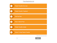 Tablet Screenshot of fascitisplantar.net